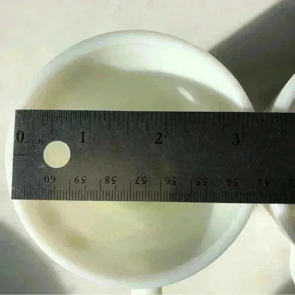 Set of 2 Pyrex Butterfly Gold milk glass mugs with D handles - Picture 10 of 10